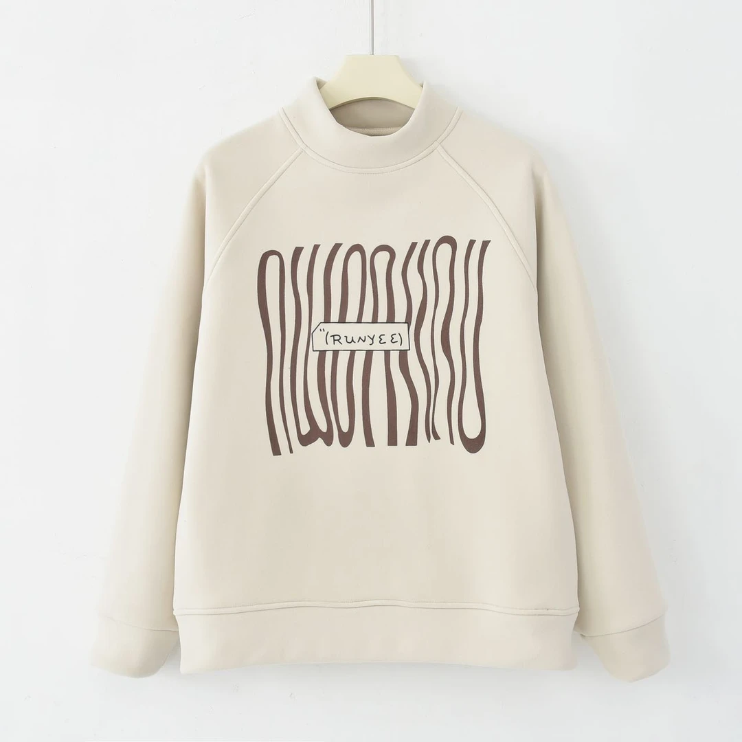 2024福利加绒加厚卫衣设计字母款圆领卫衣 HT-186