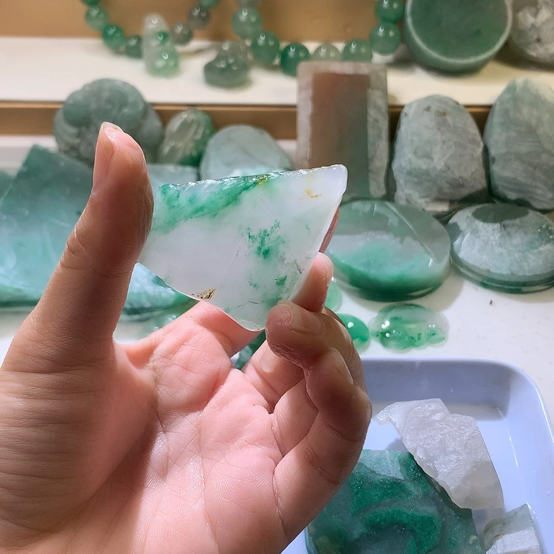 石英质玉未镶嵌珠宝半成品l*o