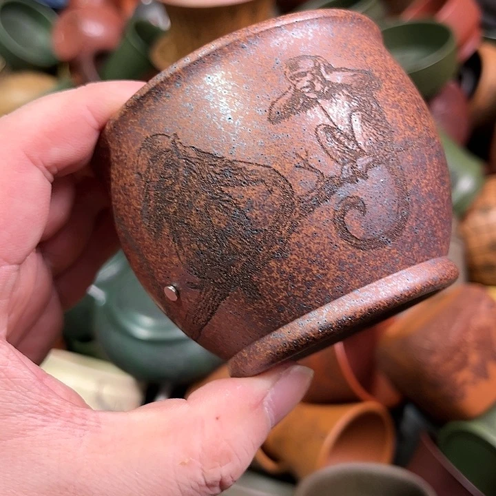 紫砂茶杯全手工紫砂主人杯