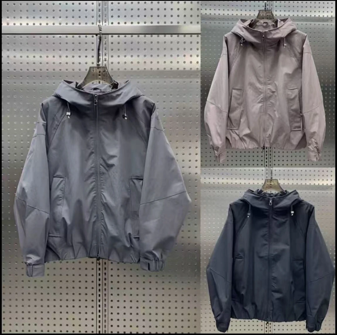 男士秋季新款冲锋连帽时尚百搭休闲户外工装加棉外套