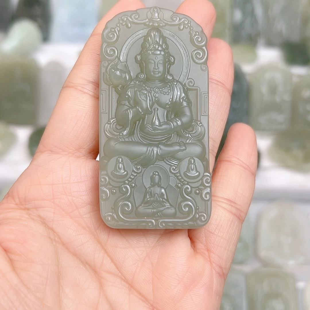 颈饰未镶嵌和田玉陌*