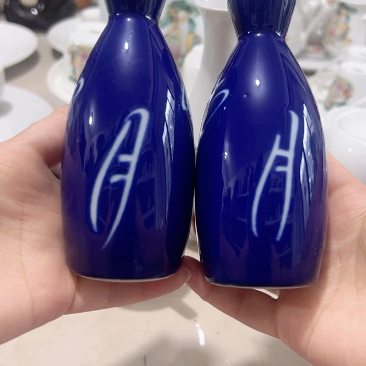 瓷片陶瓷制品温酒壶一对
