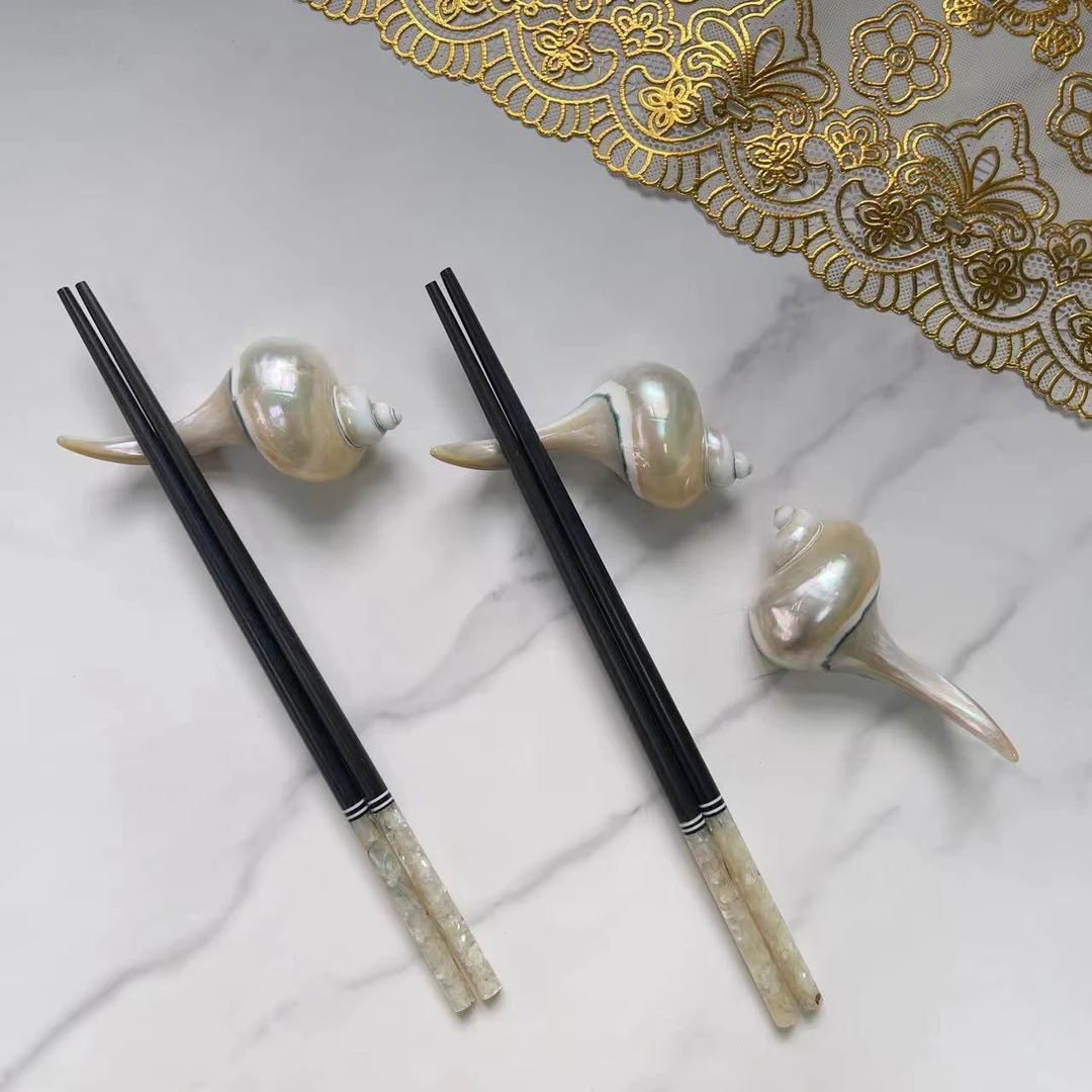 BK052天然贝壳居家筷子托