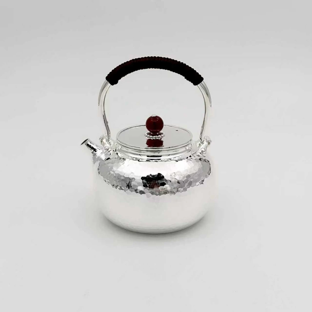 手工锤纹中号提梁苹果型