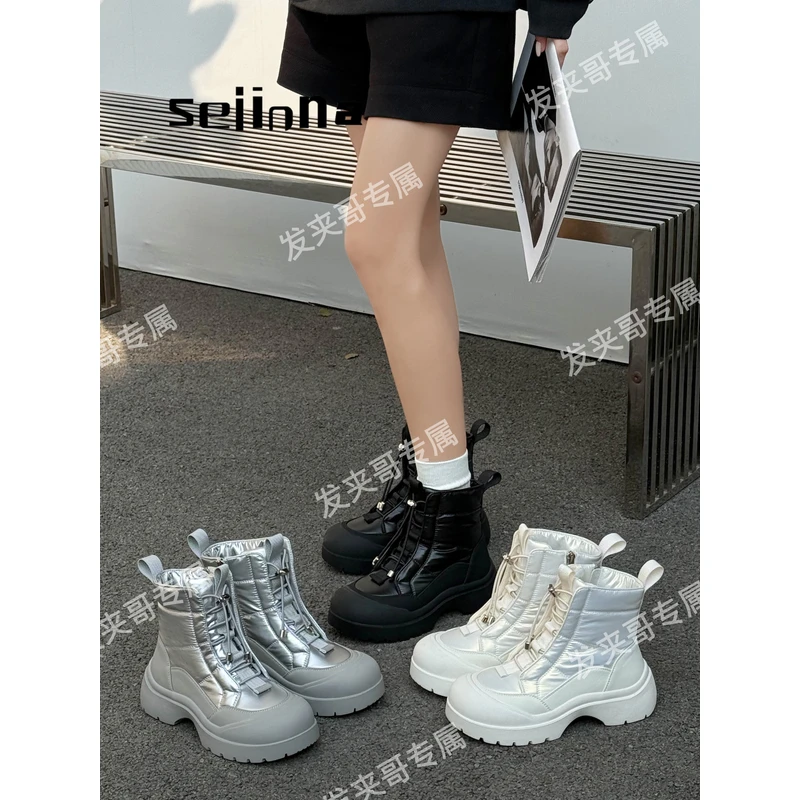 （雪地精灵）2026新款加厚时尚运动休闲棉鞋防滑保暖雪地靴30888