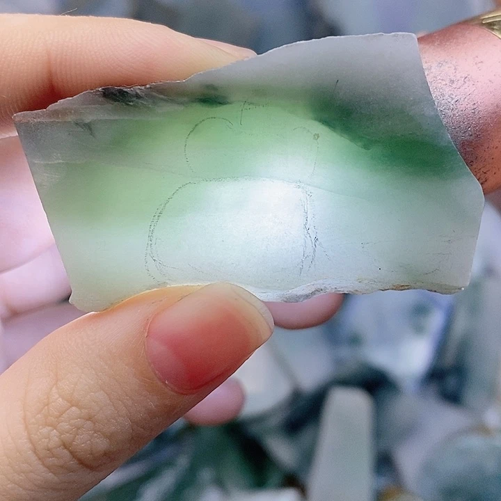 翡翠裸石纯天然翡翠