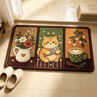【新品】60*90cm地垫家用进门家门口卧室脚垫客厅玄关地垫