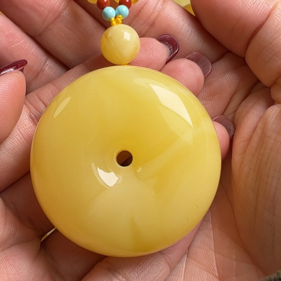 蜜蜡毛衣链未镶嵌无优化