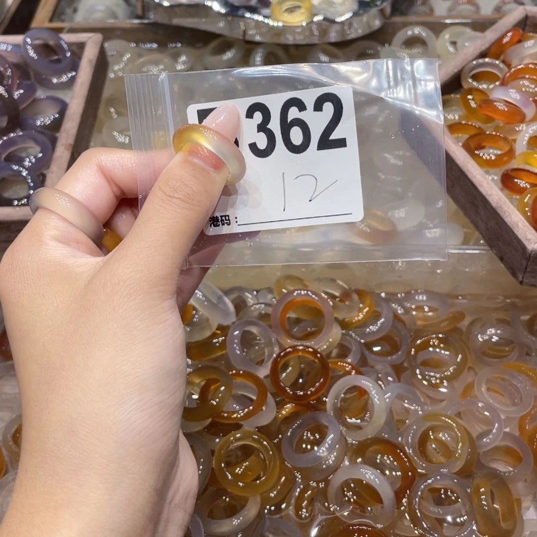 玛瑙/玉髓未镶嵌戒指362