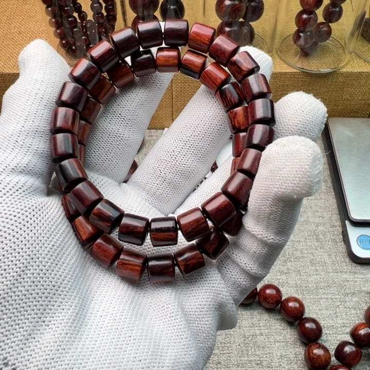 木海南红降8*8桶珠单圈福利