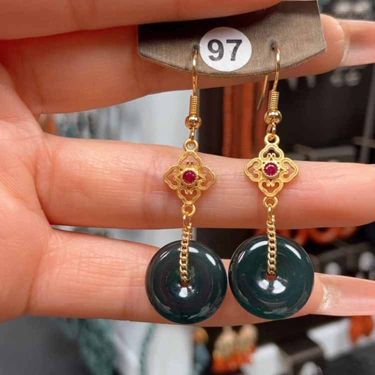 【闪购商品】翡翠耳饰未镶嵌耳饰