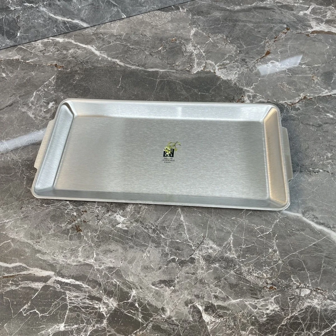 三层钢一体成形36*20长盘鱼盘