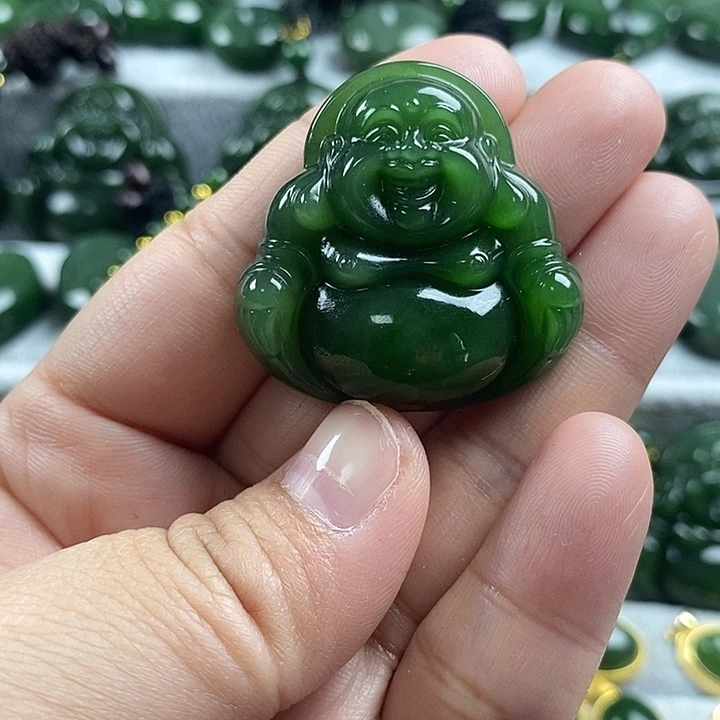 和田玉（碧玉）未镶嵌项链35