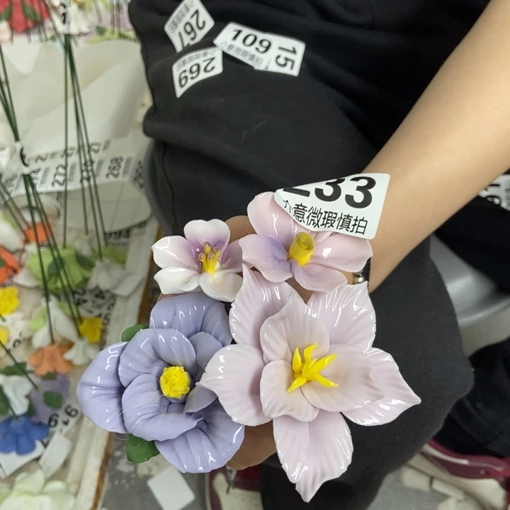 杯手工制作陶瓷花