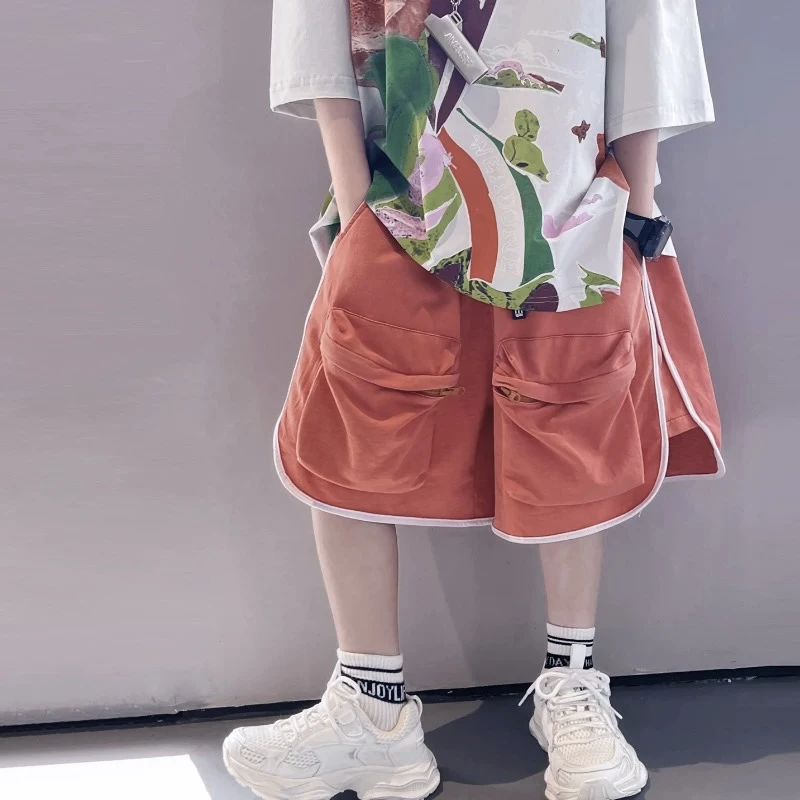 夏季炒盐工艺儿童工装短裤（可能没有抽绳）