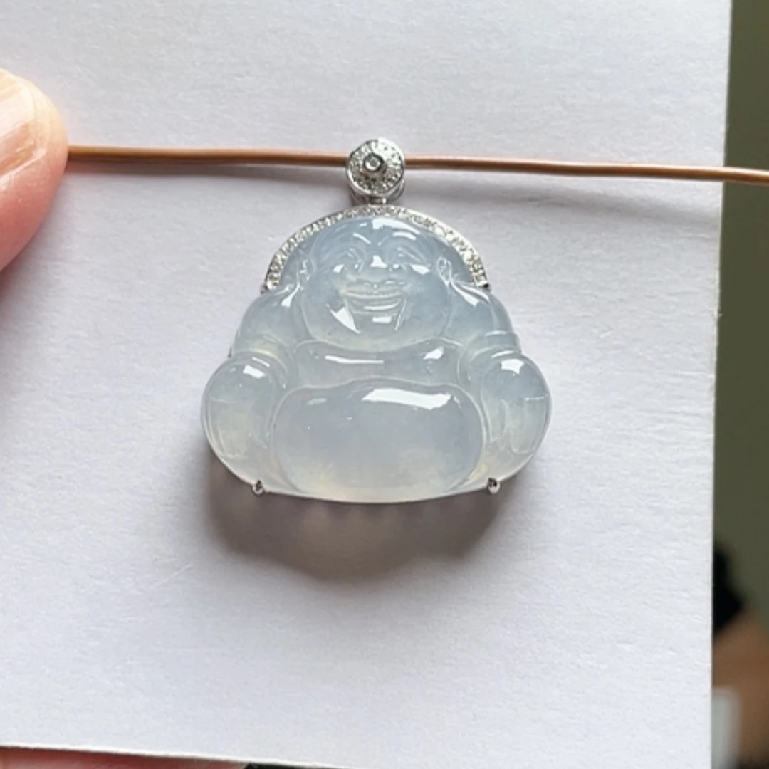 【闪购商品】吊坠(不含链)18K金镶嵌翡翠