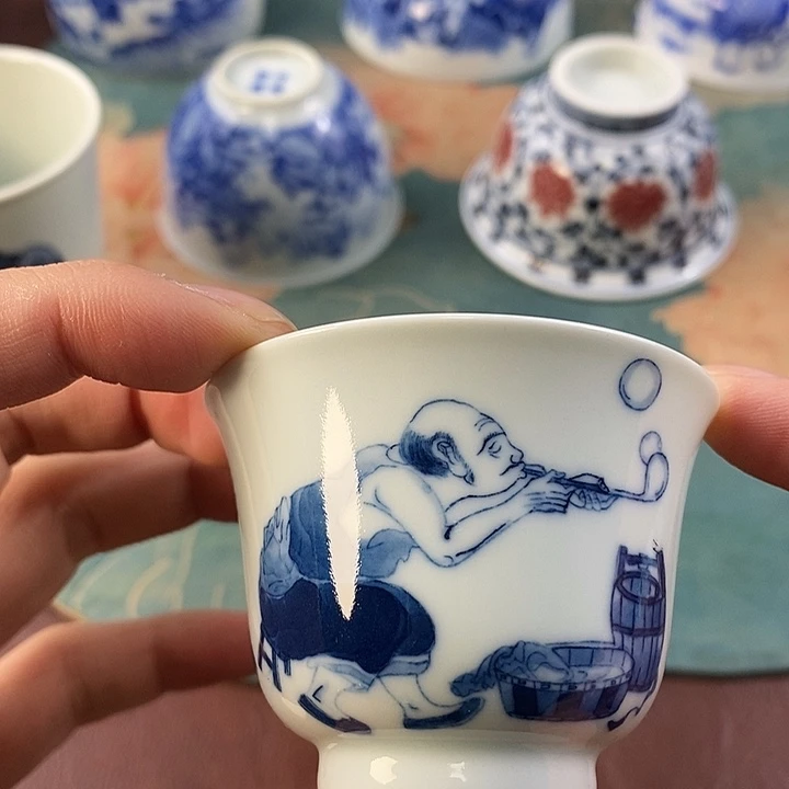 杯现代景德镇全手工全手绘茶具1688888