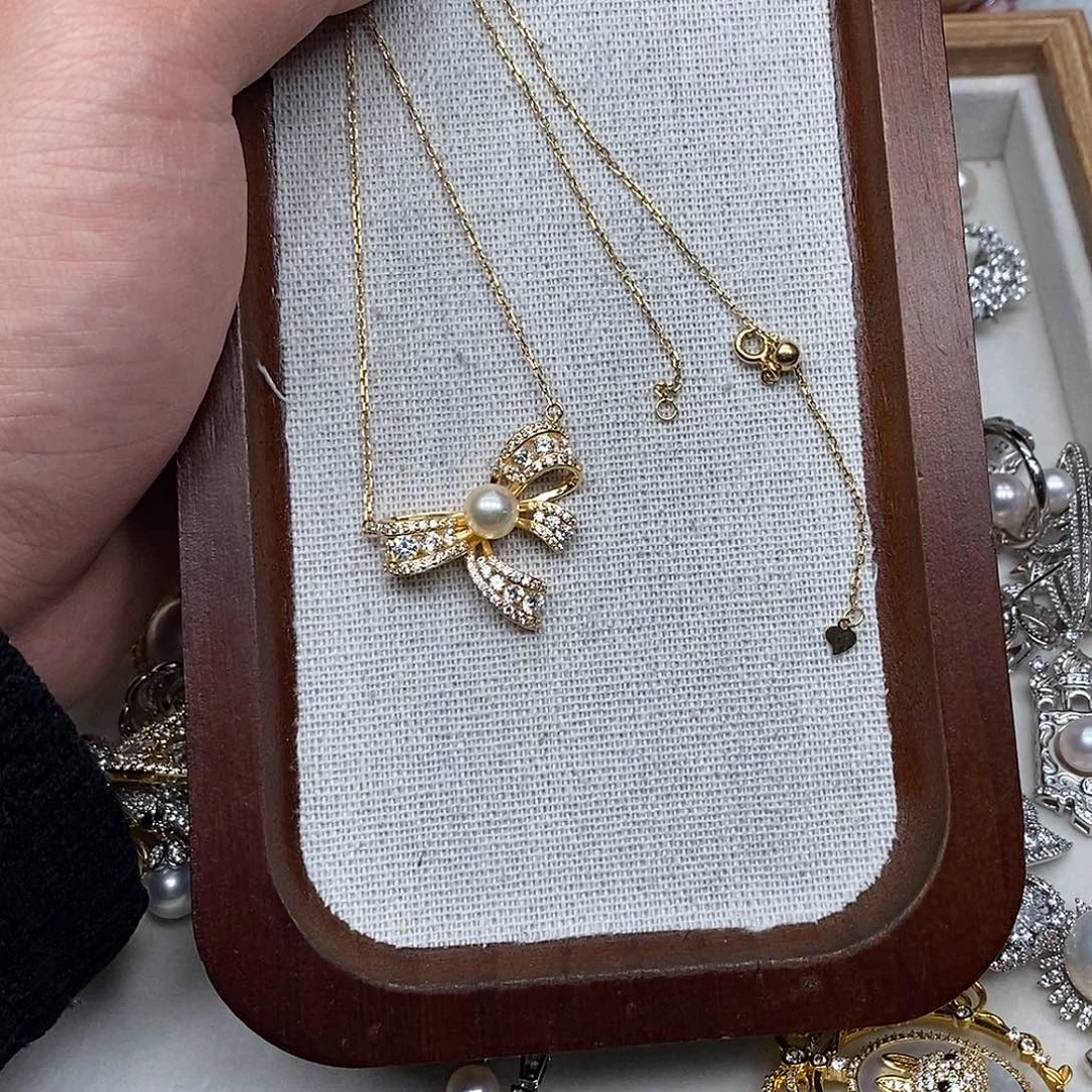 套链银S925镶嵌海水珍珠