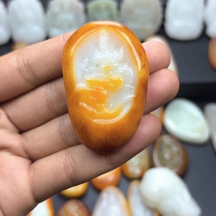@***林颈饰未镶嵌和田玉