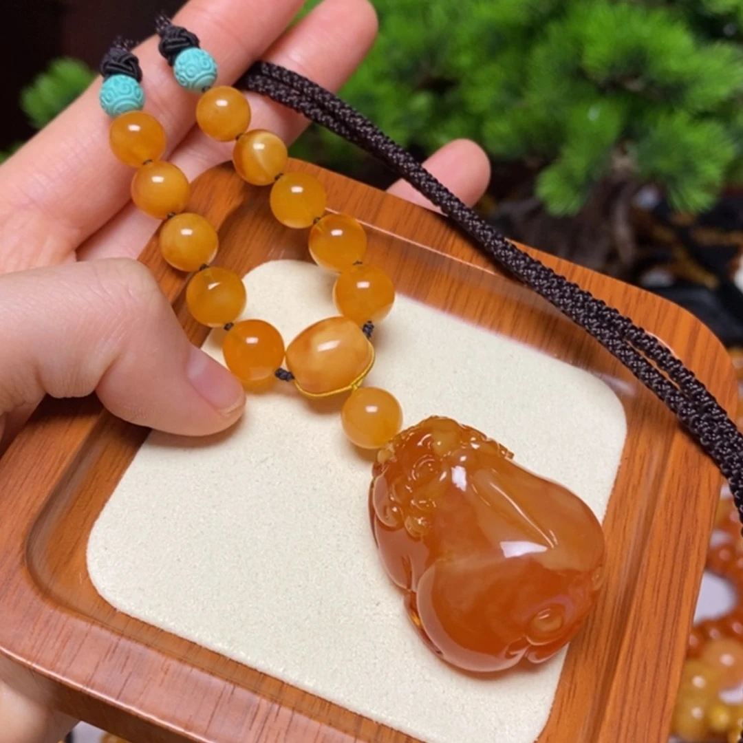 【闪购商品】蜜蜡颈饰未镶嵌项链