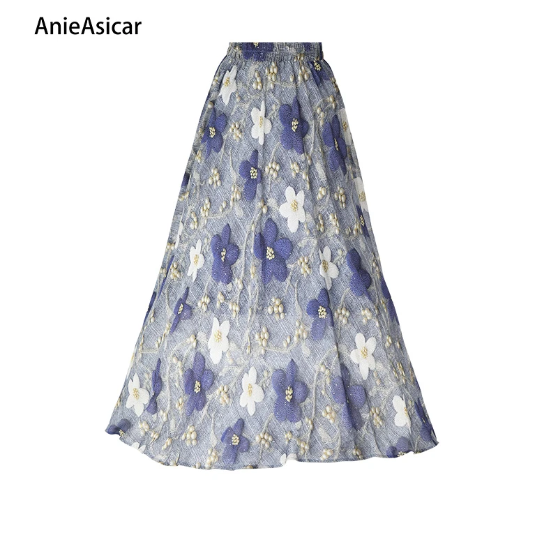 Y1356 夏季新款2025气质显瘦小众A字半身裙