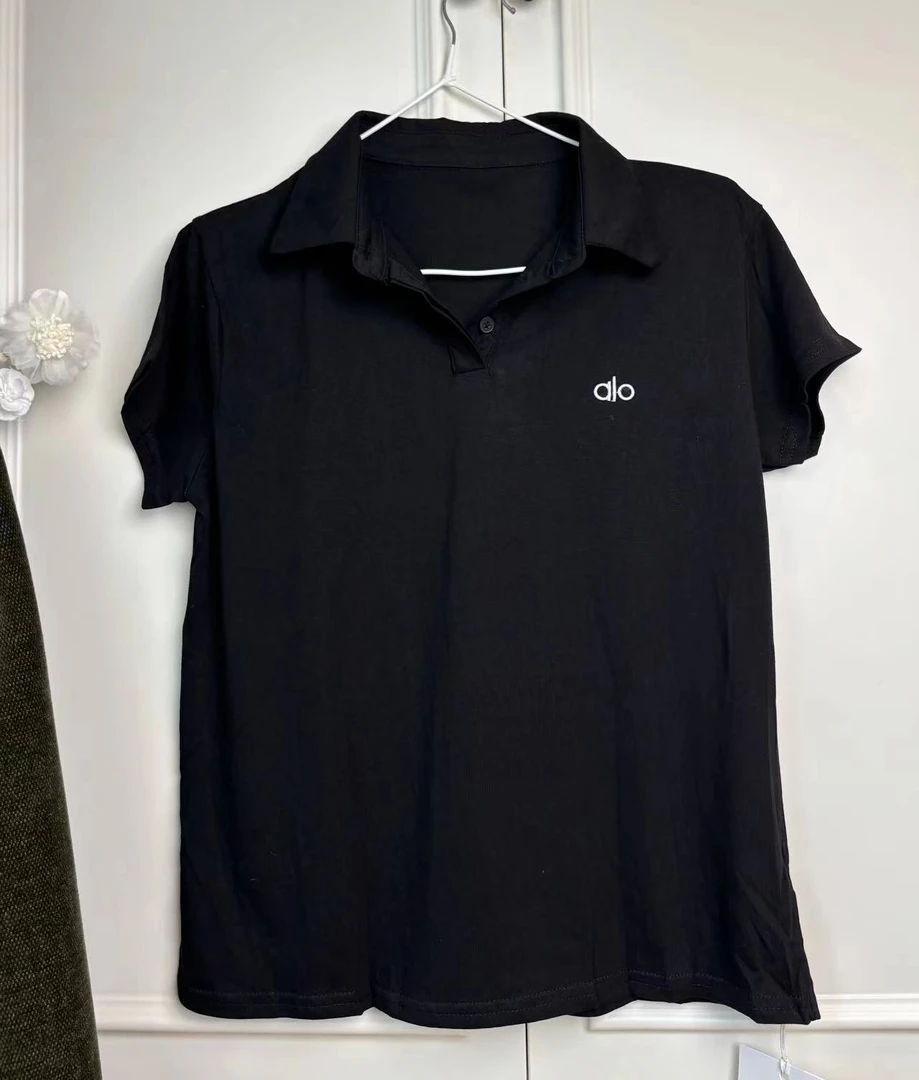 polo领休闲风短袖薄款透气舒适t恤/