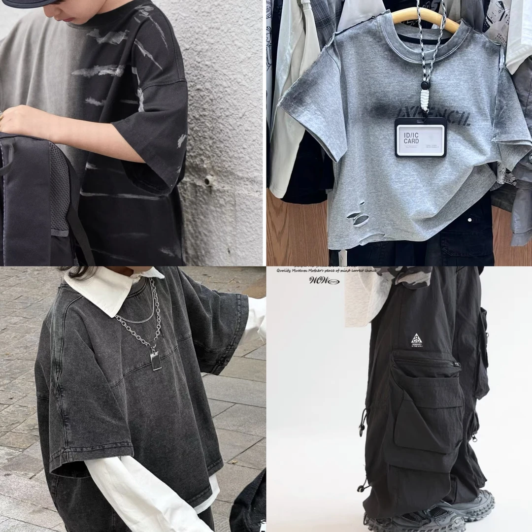 YJ CHOSEN B360-B389【品牌集合】 2025夏 新款 宽松 潮童宽松半袖