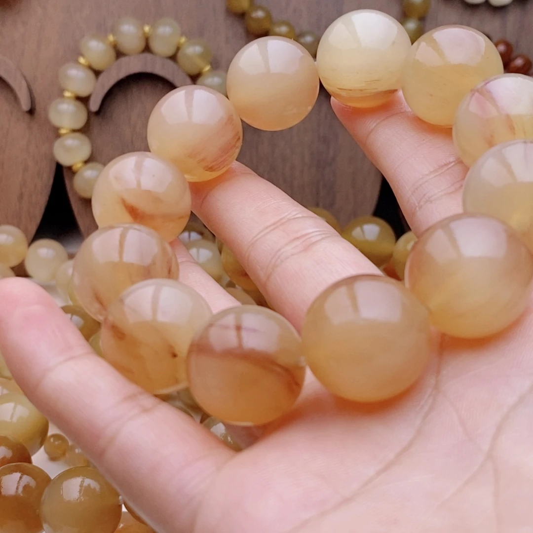 ****y珐琅纯铜20粉血手串