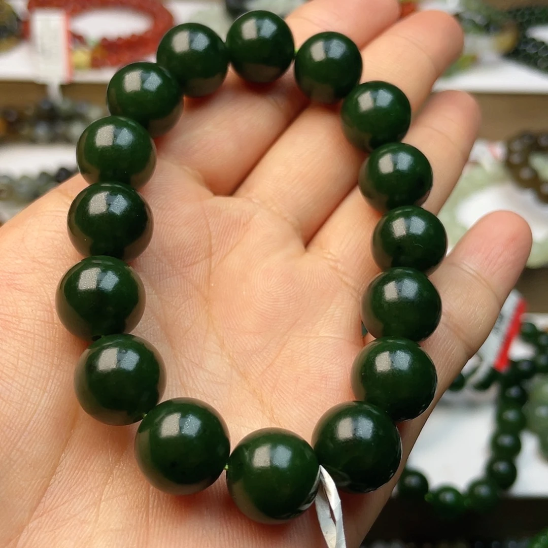 和田玉手串卡12.8未镶嵌