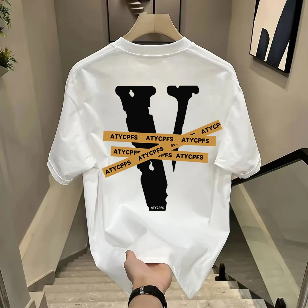 100%纯棉重磅优质短袖印花个性潮牌T恤夏季新款男女装宽松型i