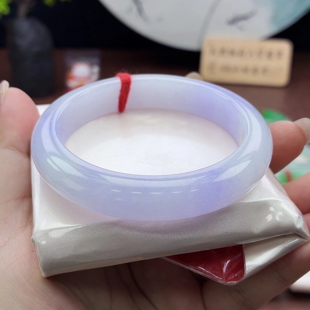 未镶嵌手镯翡翠44号粉紫
