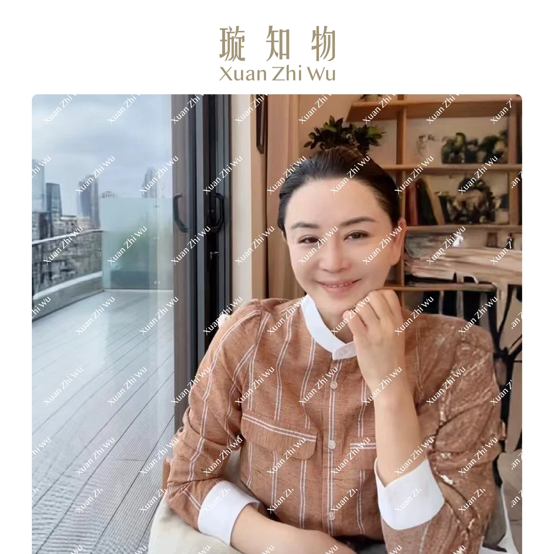 迟遇条纹衬衫 长袖气质衬衣时尚休闲王璇原创设计