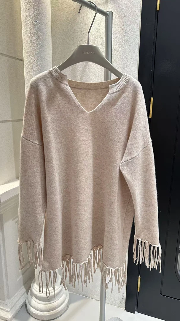 【ALSCANA】V领流苏羊毛上衣5501416