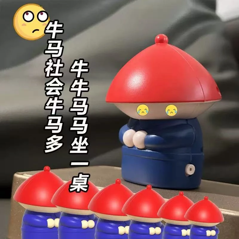 潮玩内侍创意声控音效语音可爱搞笑趣味桌面摆件减压神器解压玩具