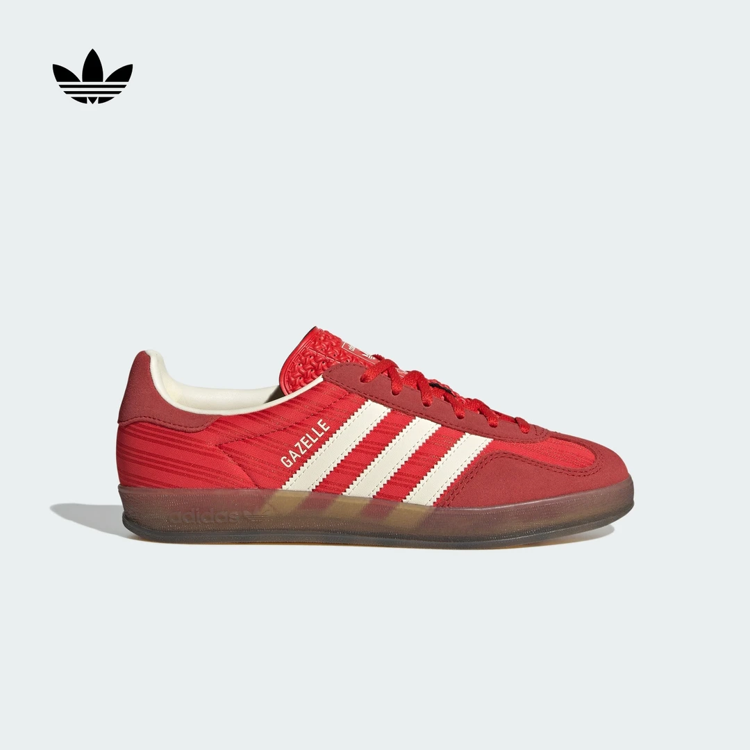 双旦礼遇阿迪达斯三叶草 T头鞋GAZELLE INDOOR板鞋德训鞋女JS1411