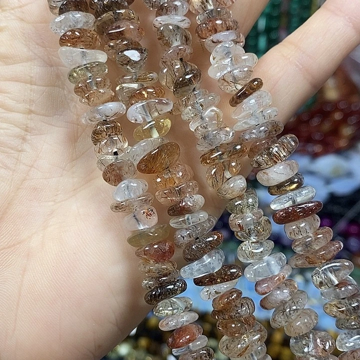 玛瑙/玉髓未镶嵌珠宝半成品天然黑金超七