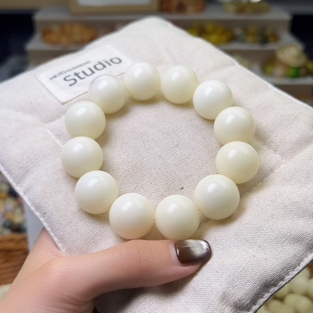 菩提根/象牙果手串卡20大白汤圆有黑点