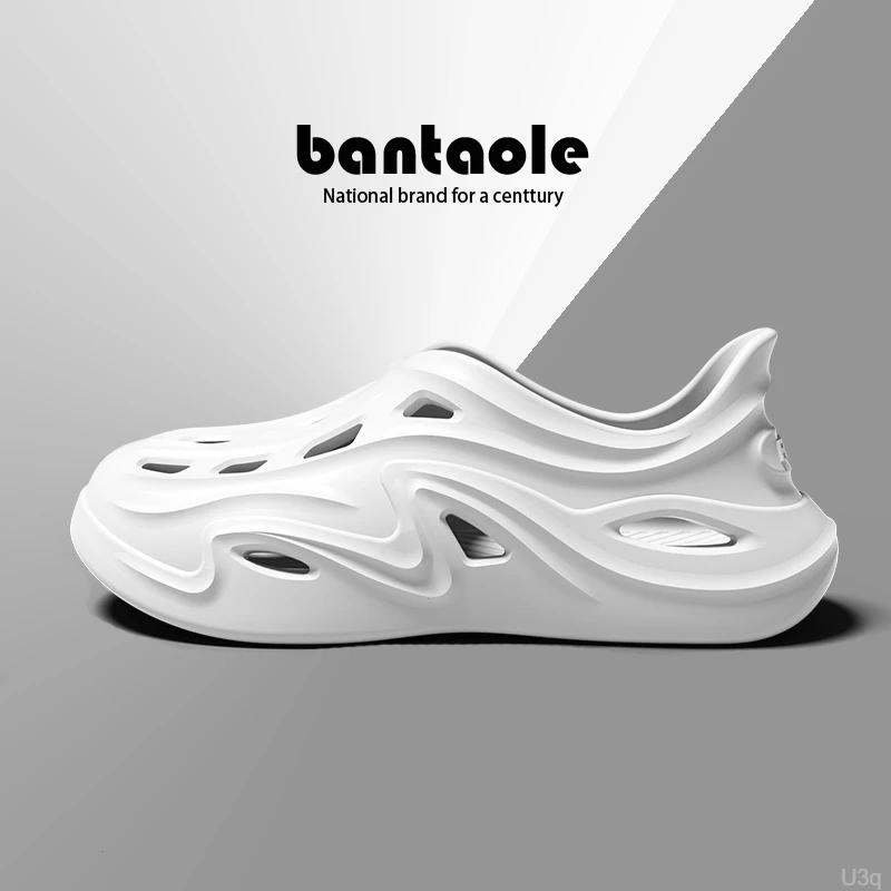 防臭开车eva防滑沙滩男款洞洞鞋厚底外穿男士凉拖鞋增高女凉拖鞋