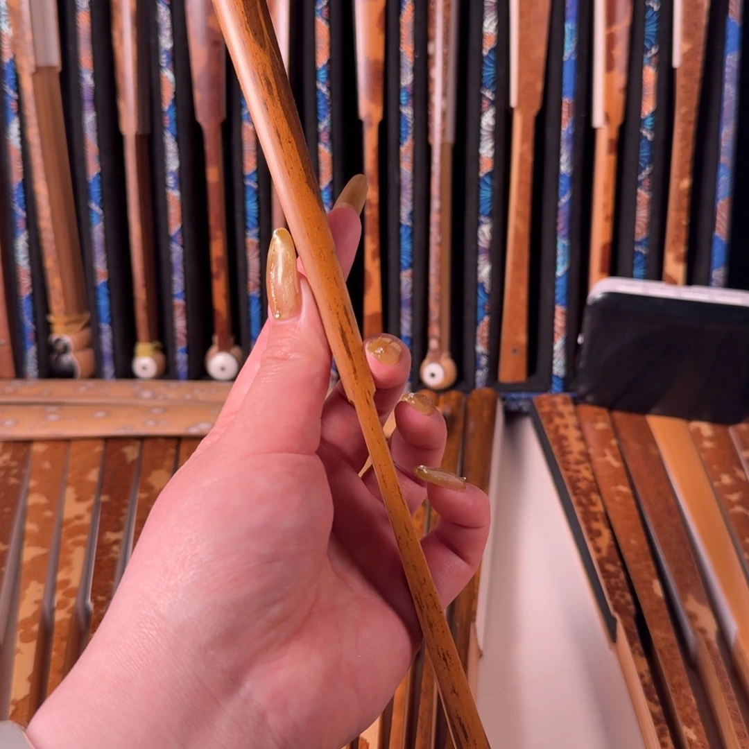 扇子袍*兵哥扇艺斑竹折扇小明