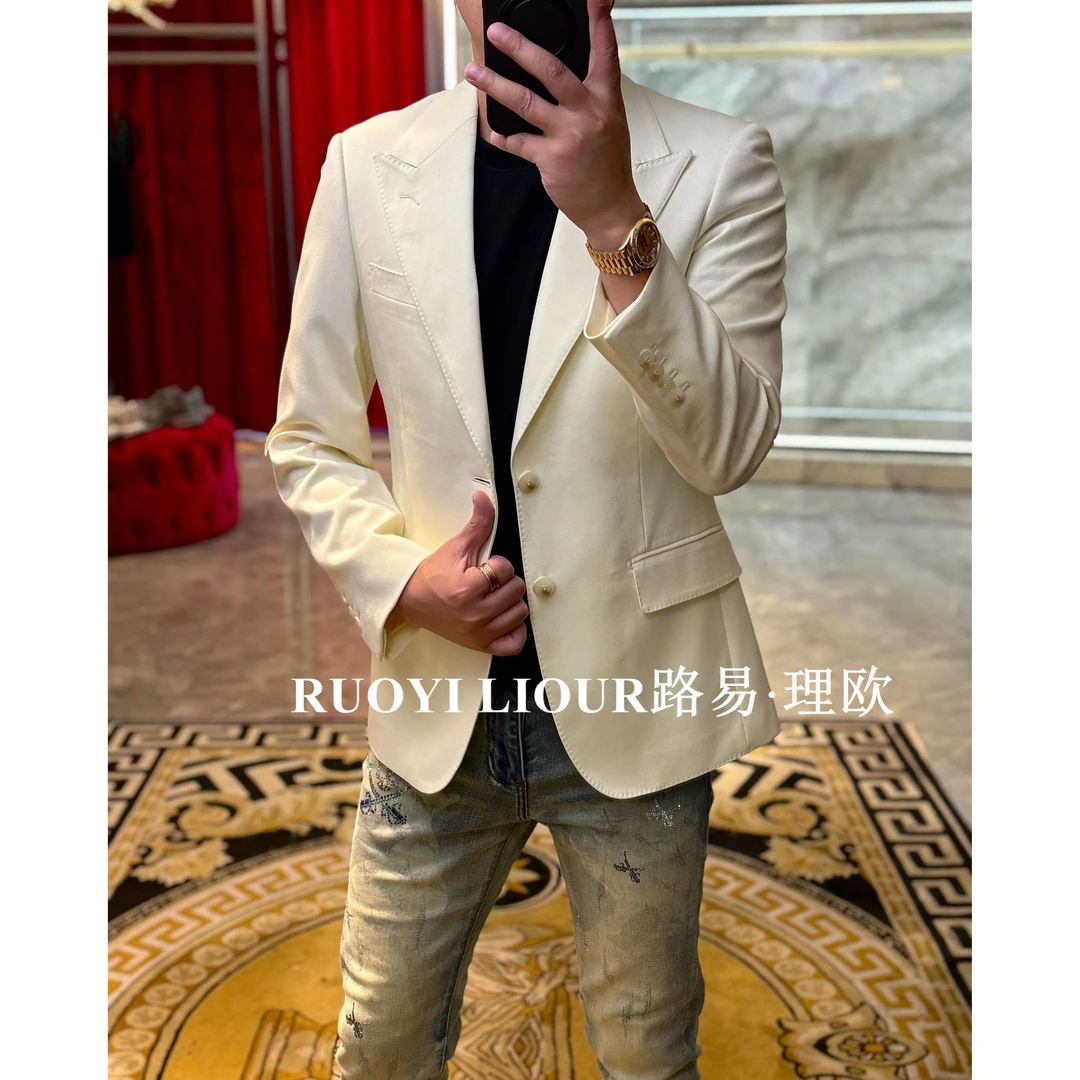 【路易理欧】2025欧货轻奢纯色轻商务休闲便西0125