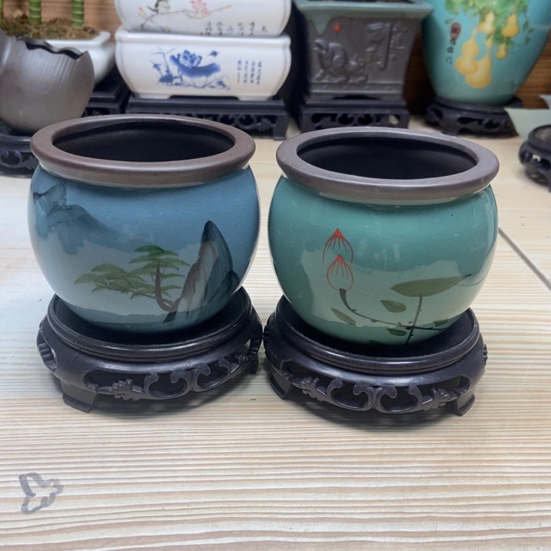 瓷片陶瓷花盆陶瓷艺术