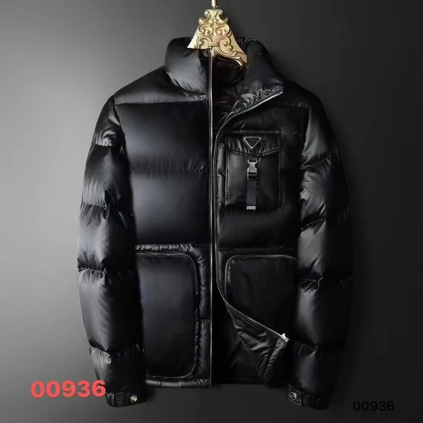 CB-00936-秋季新款时尚百搭机能风大口袋羽绒服外套