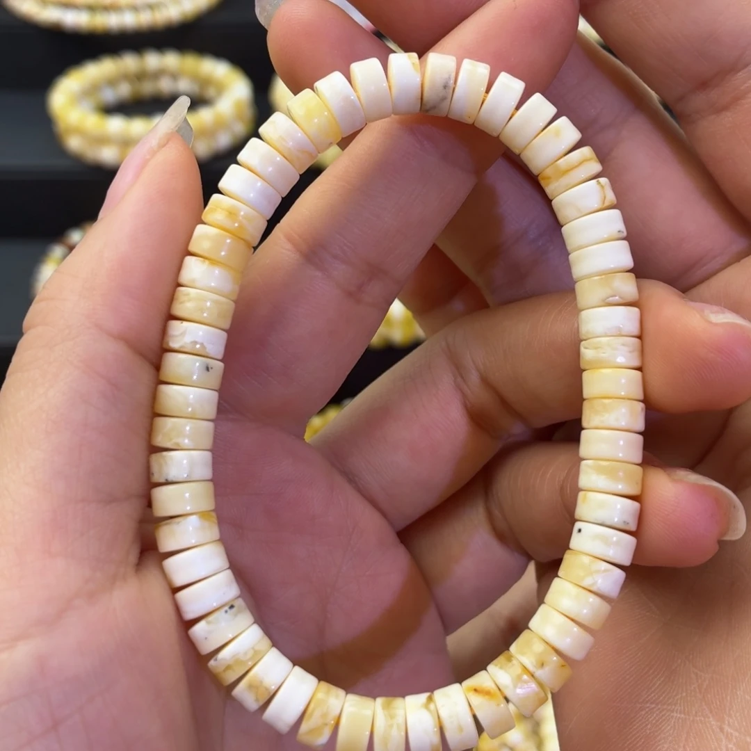 琥珀未镶嵌珠宝奇石浓白微瑕7