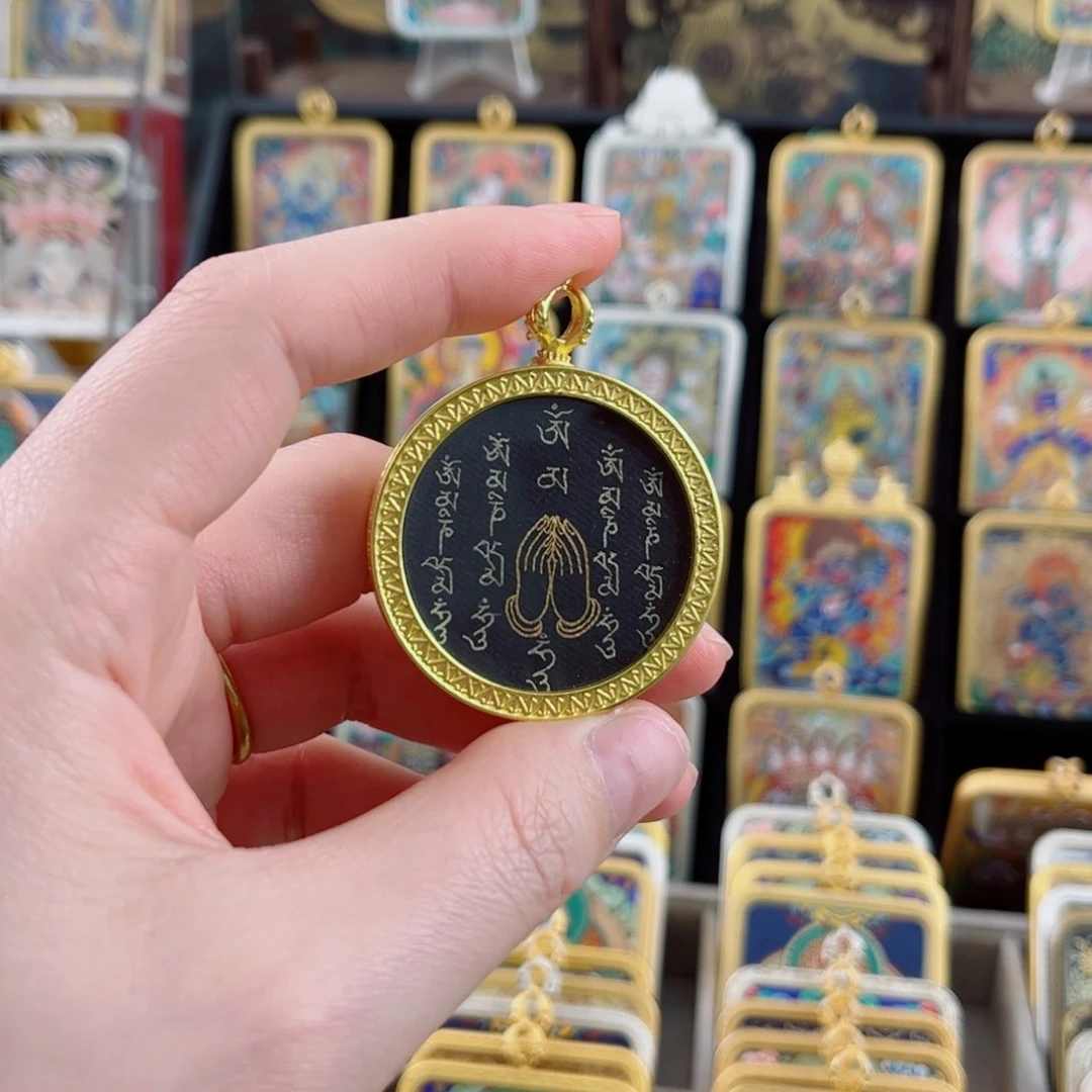 吊坠五条 热贡纯手绘