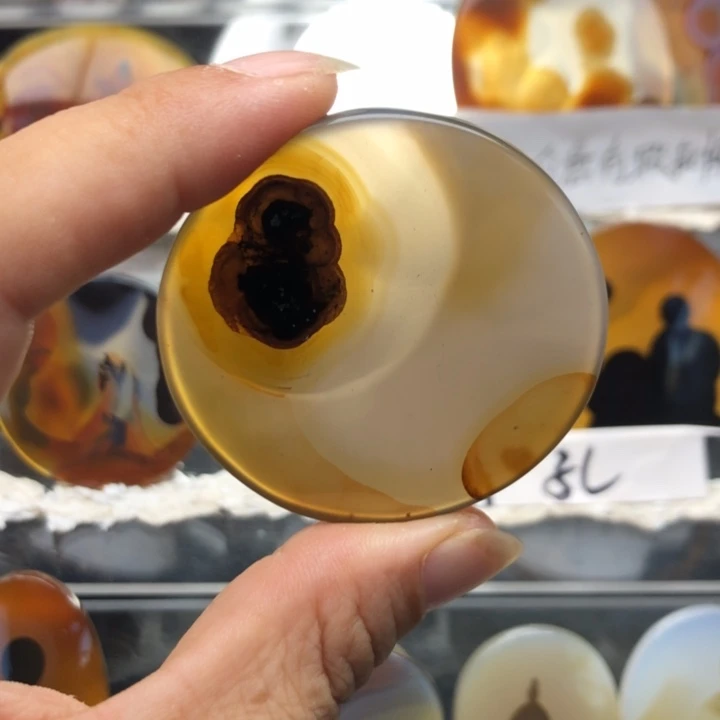 合金玛瑙/玉髓珠宝奇石34有瑕