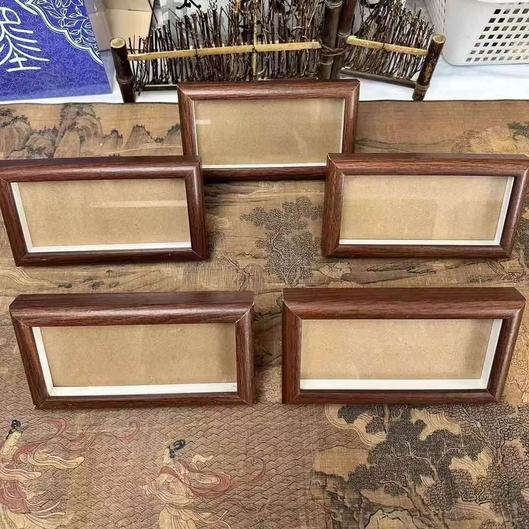 【书心工厂】【到手五个】真玻璃胡桃三卡相框【不带内卡纸】