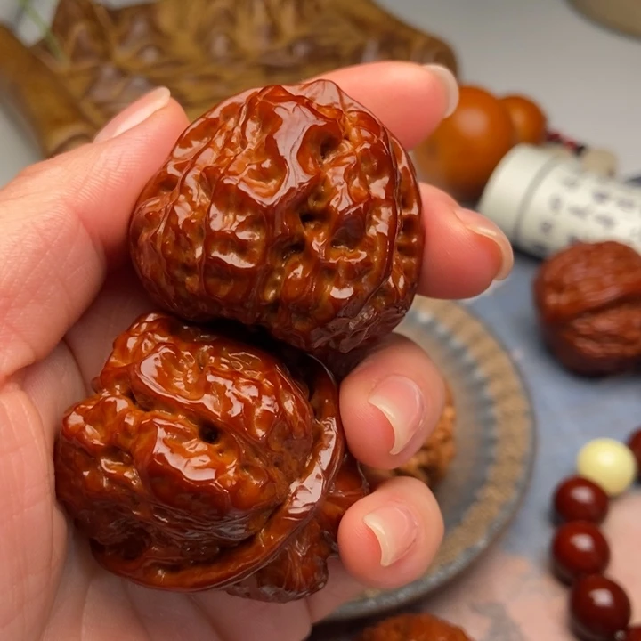 核桃文玩核桃，蛤蟆头44尺