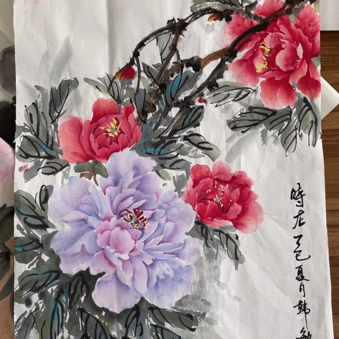 国画韩敏老师绘画