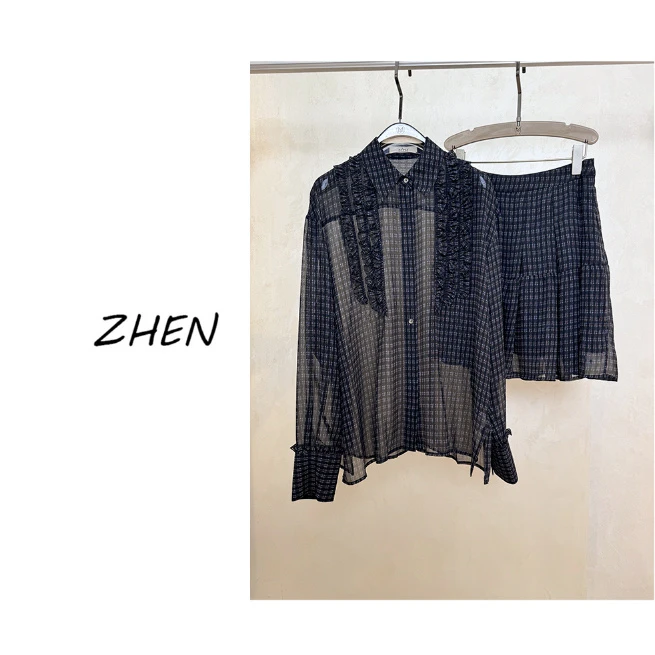 【ZHEN】25K00949 2025新款时尚气质休闲套装