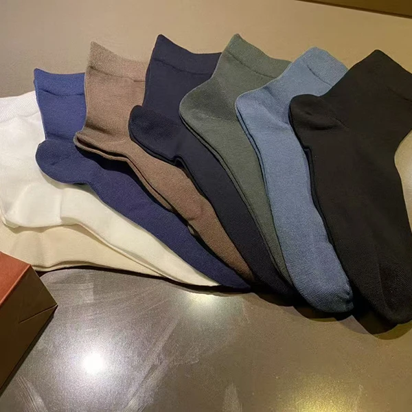 男袜八色八双装一组  螺纹弹力舒适好穿  舒适耐穿  经典百搭舒适